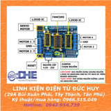 L293D Module driver điều khiển tốc độ động cơ DC,  động cơ bước step