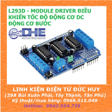 L293D Module driver điều khiển tốc độ động cơ DC,  động cơ bước step
