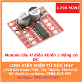 Mạch cầu H điều khiển 2 động cơ DC L298 mini