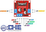 MẠCH CÔNG SUẤT DRIVER ĐIỀU KHIỂN ĐỘNG CƠ DC MẠCH CẦU H L298N - MÀU ĐỎ