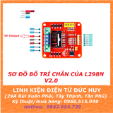 Mạch cầu H L298N V2.0 điều khiển 2 động cơ DC