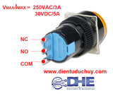 NÚT NHẤN TỰ NHẢ 16MM LA16 LAY16