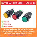 NÚT NHẤN GIỮ 16MM LA16Y-11, Đỏ Vàng Xanh lá