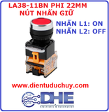 NÚT NHẤN GIỮ 22MM 25MM LA38 11BN (1NO+1NC)