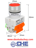 NÚT NHẤN NHẢ LAY37 11BN 22mm (1NO+ 1NC)