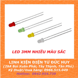 (10 CON) LED 3MM NHIỀU MÀU SẮC
