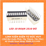 LED 10 ĐOẠN 2510 màu đỏ, màu xanh lá