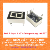 Led 7 đoạn 1 số Dương chung 0.56''