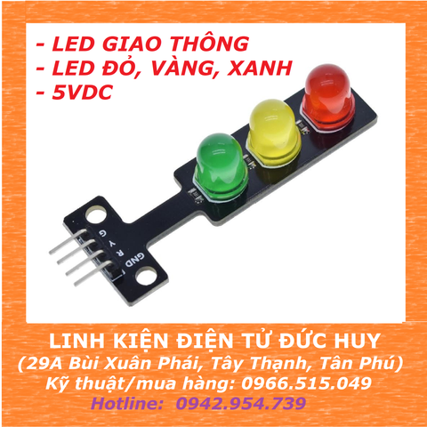 LED GIAO THÔNG, ĐỎ VÀNG XANH 5VDC