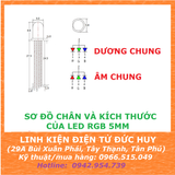 Led RGB 4 CHÂN 5MM (ÂM CHUNG, DƯƠNG CHUNG)