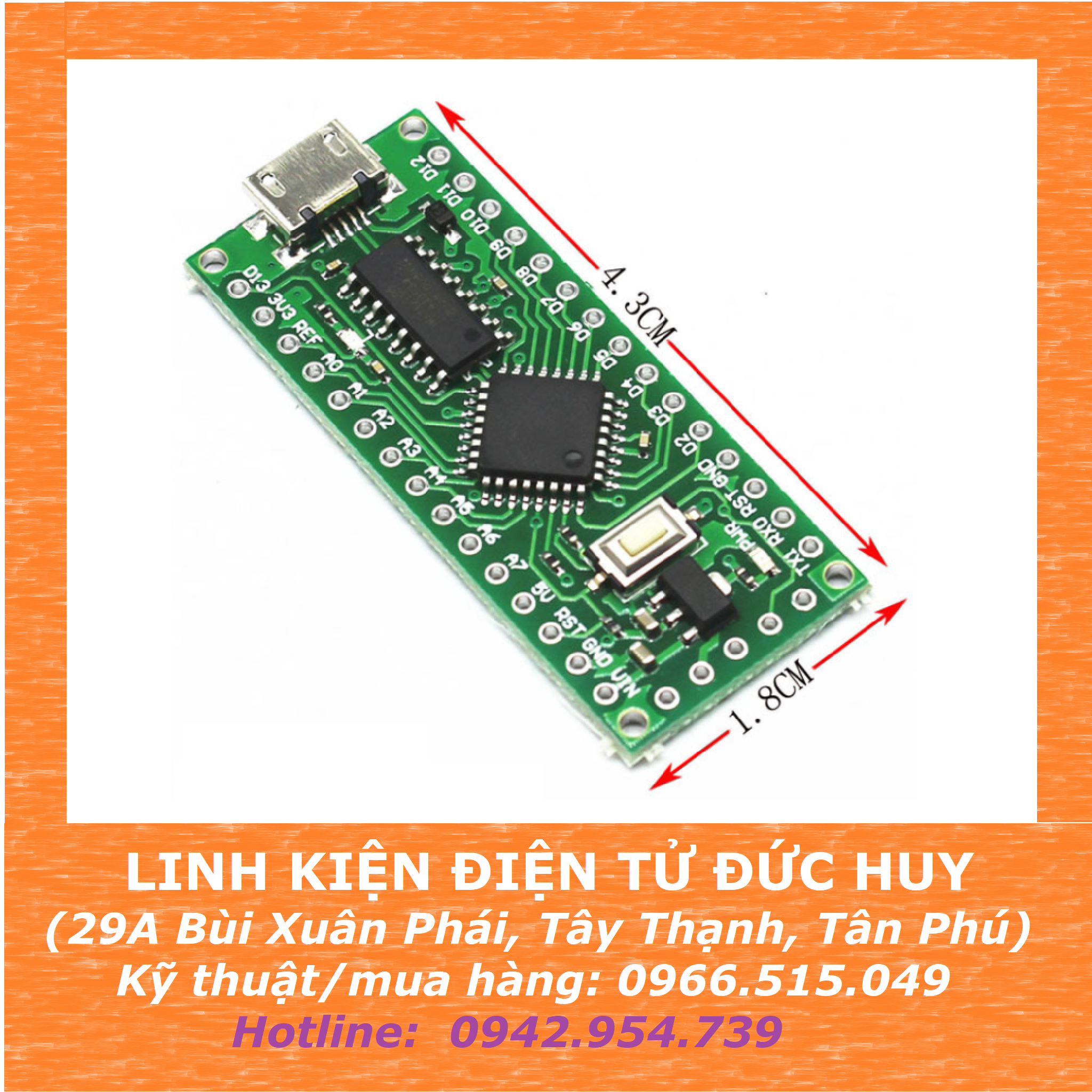 ARDUINO NANO V3.0 LGT8F328P LQFP32 MiniEVB – LINH KIỆN ĐIỆN TỬ ĐỨC HUY ...