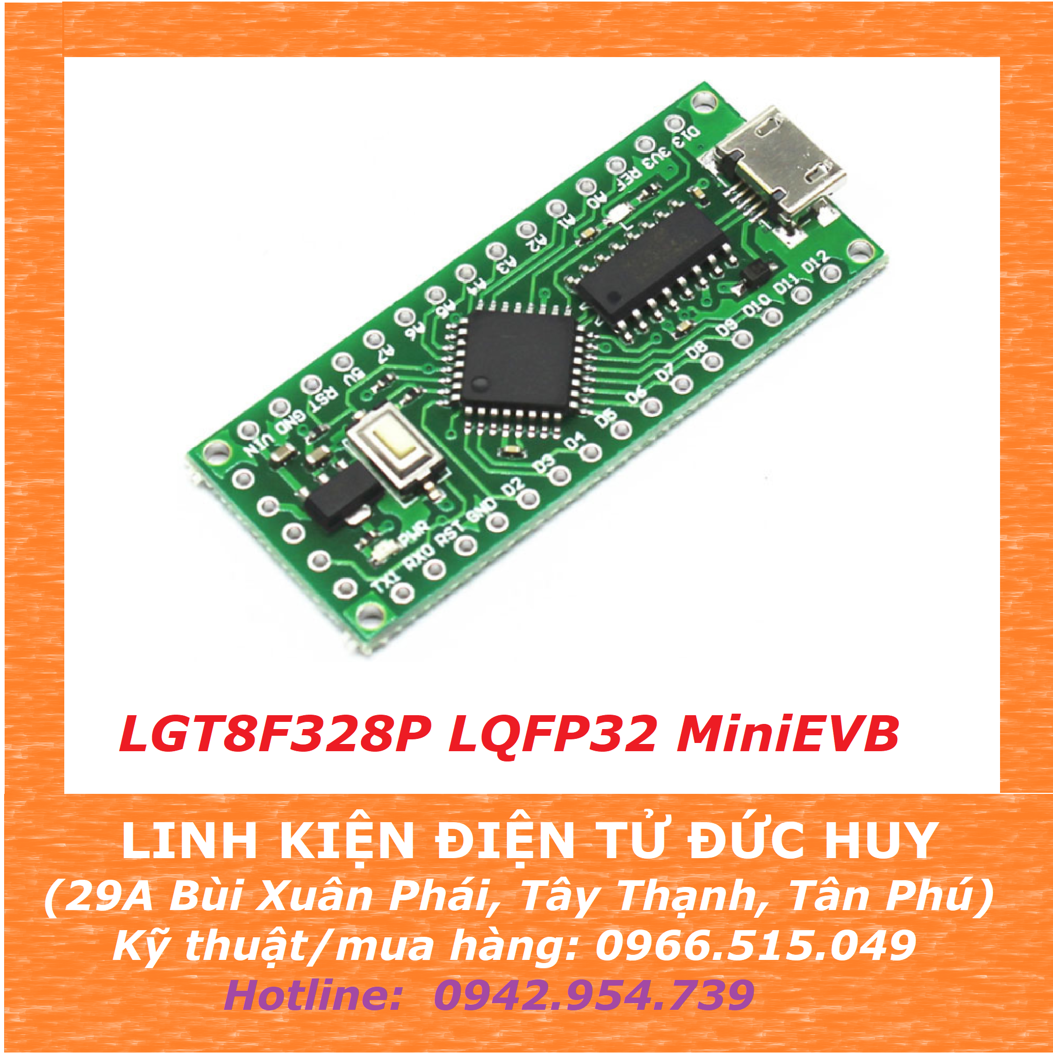 ARDUINO NANO V3.0 LGT8F328P LQFP32 MiniEVB – LINH KIỆN ĐIỆN TỬ ĐỨC HUY ...