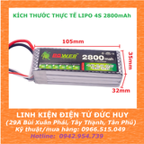PIN LIPO 4S 14.8V 2800maH, XẢ 30C