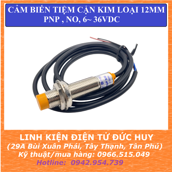 LJ12A3-4Z-BY Cảm biến kim loại tiệm cận  PNP NO  6~36VDC