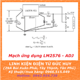 LM2576S ADJ switching buck converter TO-263, DÒNG TẢI 3A