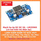 LM2596S HẠ ÁP DC-DC 3Ampe 75W, led hiển thị điện áp