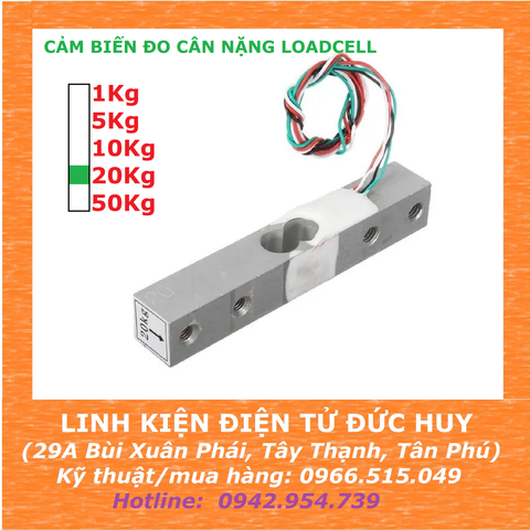 CẢM BIẾN CÂN NẶNG LOADCELL 20Kg