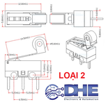 CONTACT HÀNH TRÌNH KW10-1A-125VAC