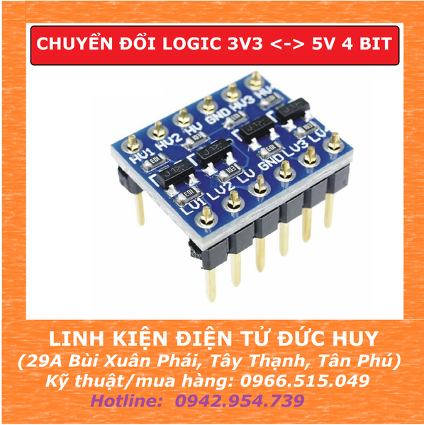 MẠCH CHUYỂN LOGIC 3V3 5V, 4 BIT