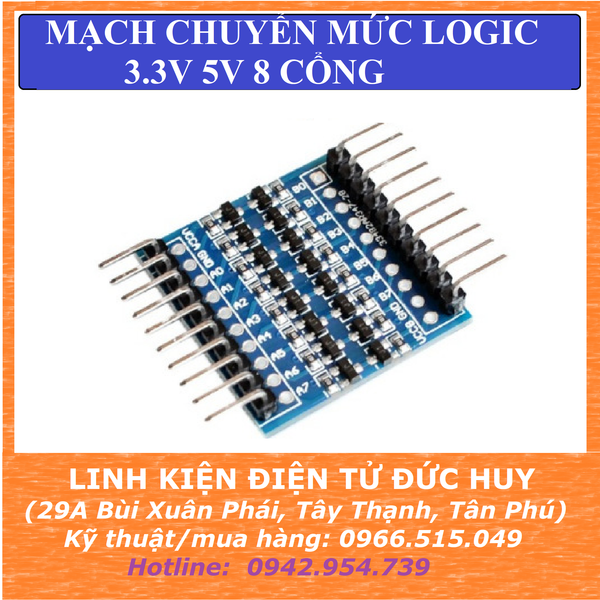 MẠCH CHUYỂN MỨC LOGIC 3V3 5V, 8 BIT