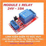 Module 1 relay 24V-10A có jumper High/Low - opto cách ly