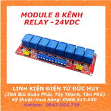 Module 8 relay 24V 10A có jumper High/Low - opto cách ly