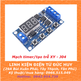 XY J04 mạch timer/tạo trễ/ đóng ngắt theo chu kỳ  (0.1s - 999 phút) - Ngõ ra MOSFET