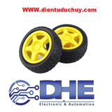 Bánh xe robot màu vàng 65mm