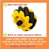 Bánh xe robot mecanum dò line,tự hành 60mm,80mm