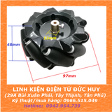 Bánh xe robot mecanum dò line, tự hành 97mm