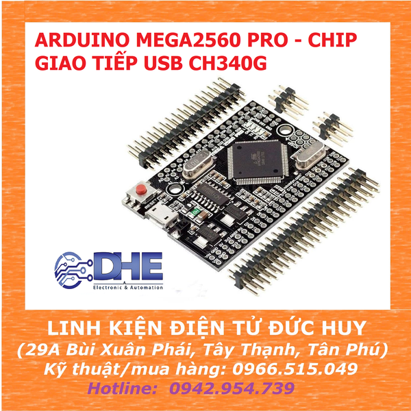 Arduino Mega2560 Pro - Chip giao tiếp USB CH340G