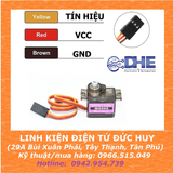 Servo MG90S (Bánh răng kim loại) xoay góc tối đa 360 độ