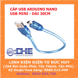 Cáp nạp Arduino Nano USB Mini dài 30cm
