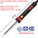 Mỏ hàn chì 60W ĐIỆN ÁP 220VAC (có đèn báo nguồn)