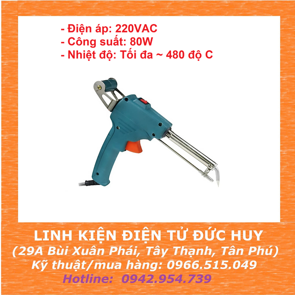 MỎ HÀN TỰ ĐẨY THIẾC GT10 CÔNG SUẤT 80W