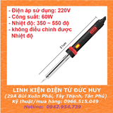 Mỏ hàn chì 60W ĐIỆN ÁP 220VAC (có đèn báo nguồn)