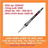 MỎ HÀN THIẾC 809 60W ĐIỀU CHỈNH NHIỆT ĐỘ 180 ~ 520 ĐỘ C CÓ MÀN HÌNH LCD HIỂN THỊ NHIỆT ĐỘ