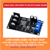 MẠCH ĐỌC CẢM BIẾN PT100 RTD SANG MODBUS RTU RS485