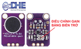 MAX4466 mạch tiền khuếch đại âm thanh MICRO (không có bộ AGC)
