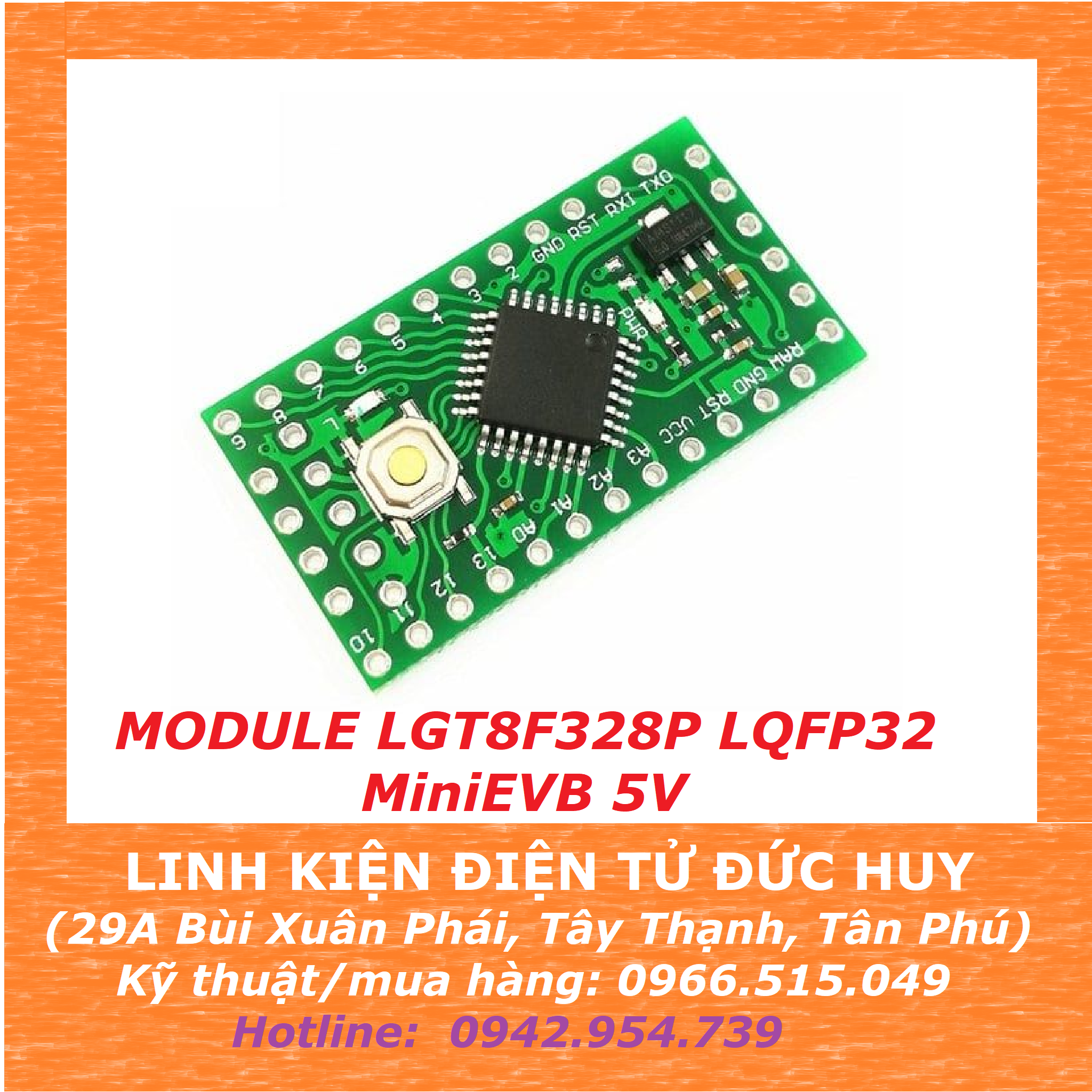 Mạch arduino promini LGT8F328P LQFP32 MiniEVB 5V – LINH KIỆN ĐIỆN TỬ ...