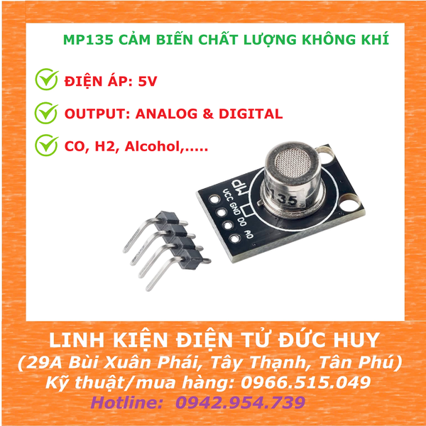 MP135 CẢM BIẾN CHẤT LƯỢNG KHÔNG KHÍ