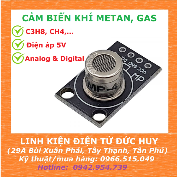 MP4 CẢM BIẾN KHÍ METAN, GAS