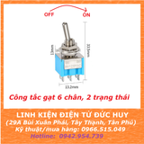 CÔNG TẮC GẠT MTS 202  2 TRẠNG THÁI, 6 CHÂN