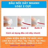 CẦU ĐẦU DÂY NỐI DÂY NHANH 2 CỰC