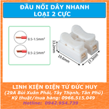 CẦU ĐẦU DÂY NỐI DÂY NHANH 2 CỰC
