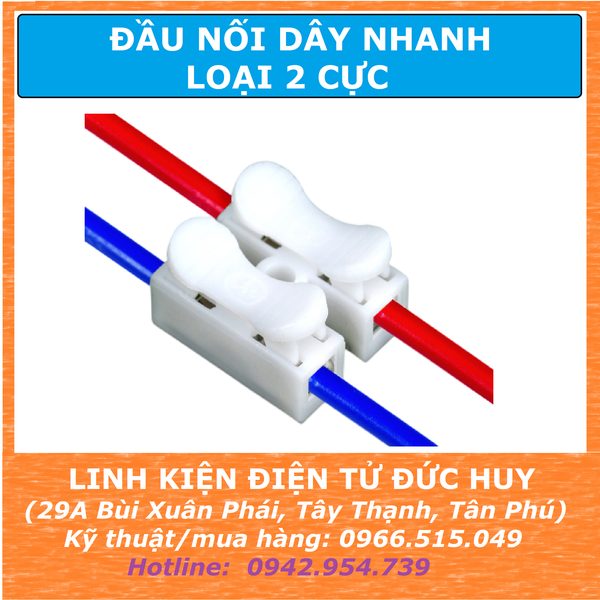 CẦU ĐẦU DÂY NỐI DÂY NHANH 2 CỰC