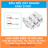 CẦU ĐẦU DÂY NỐI DÂY NHANH 3 CỰC