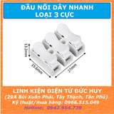 CẦU ĐẦU DÂY NỐI DÂY NHANH 3 CỰC