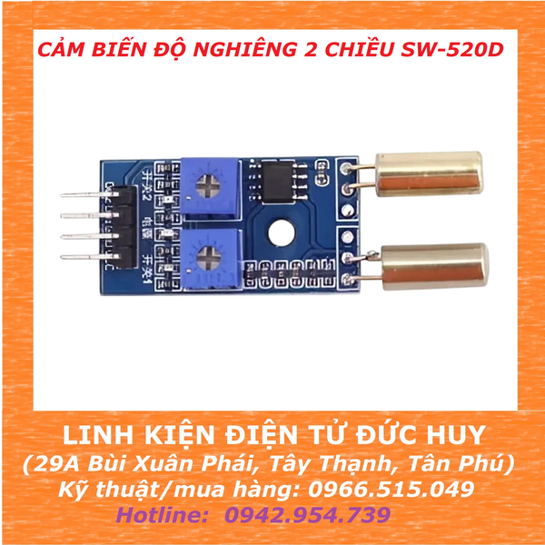 Cảm biến độ nghiêng 2 chiều SW-520D