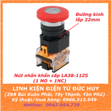 NÚT NHẤN KHẨN CẤP LA38-11ZS (1NO + 1NC), Ø22mm